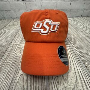 Oklahoma State Cowboys Logo Dad Hat Strapback Unstructured Orange Top World NWT